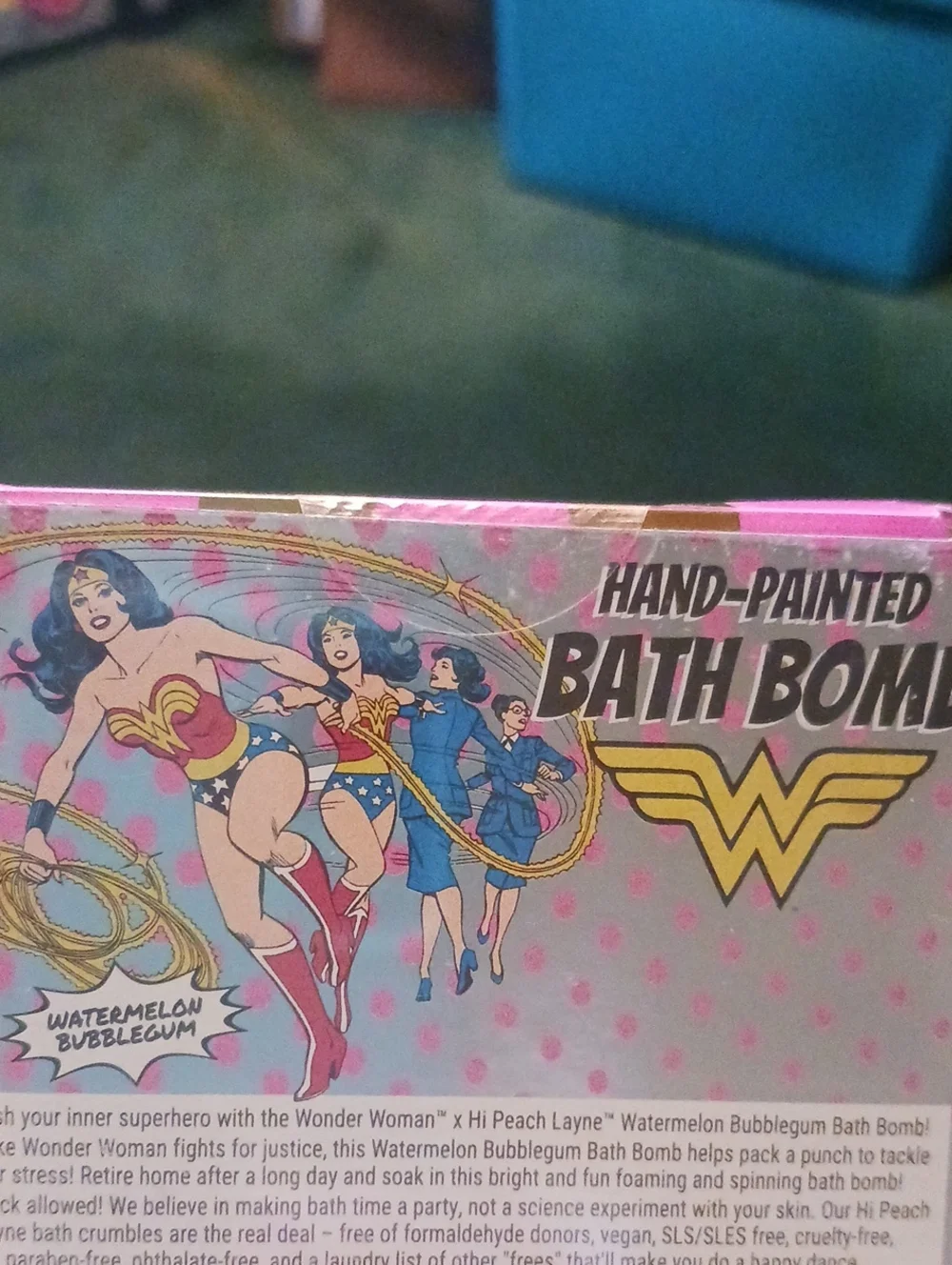 Wonder Woman Bath Bomb Hand Painted NEW